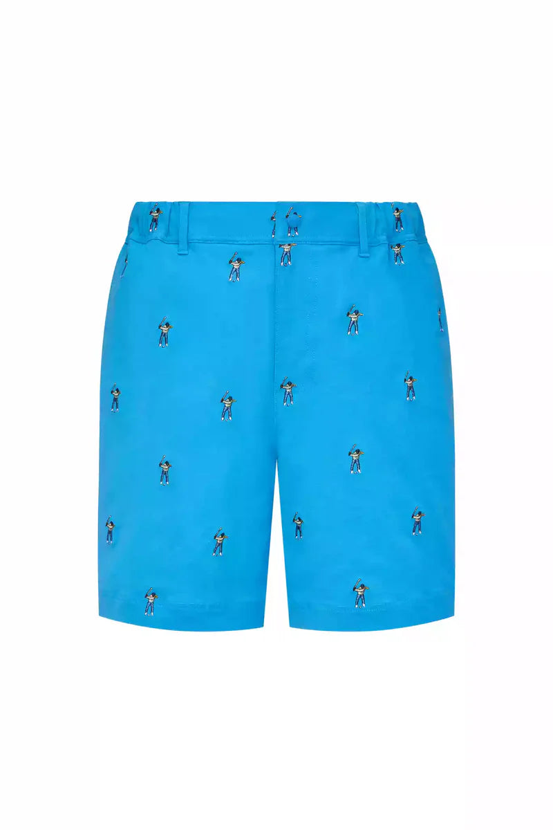 Embroidered Woven Short
