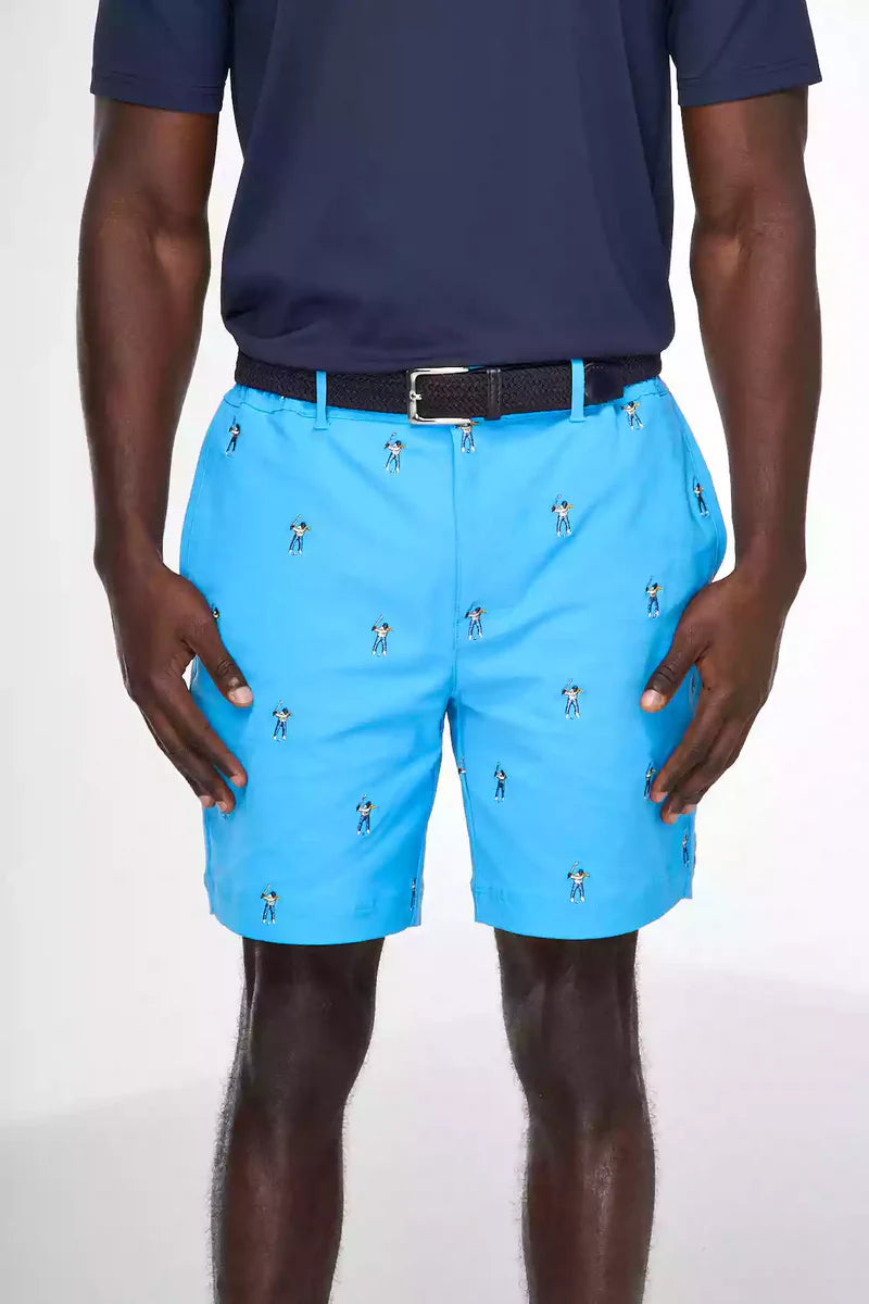 Embroidered Woven Short