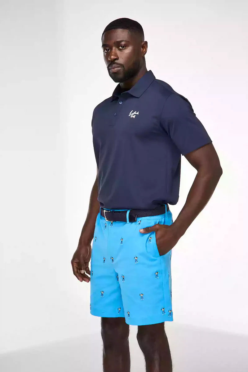 Embroidered Woven Short