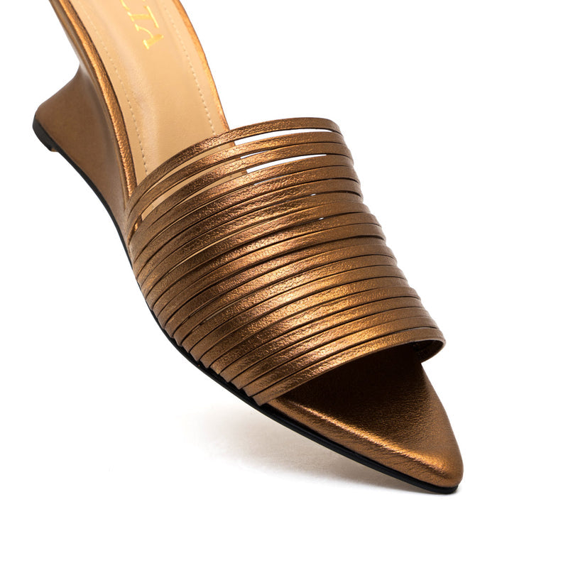 EMILIA BRONZE HEELS
