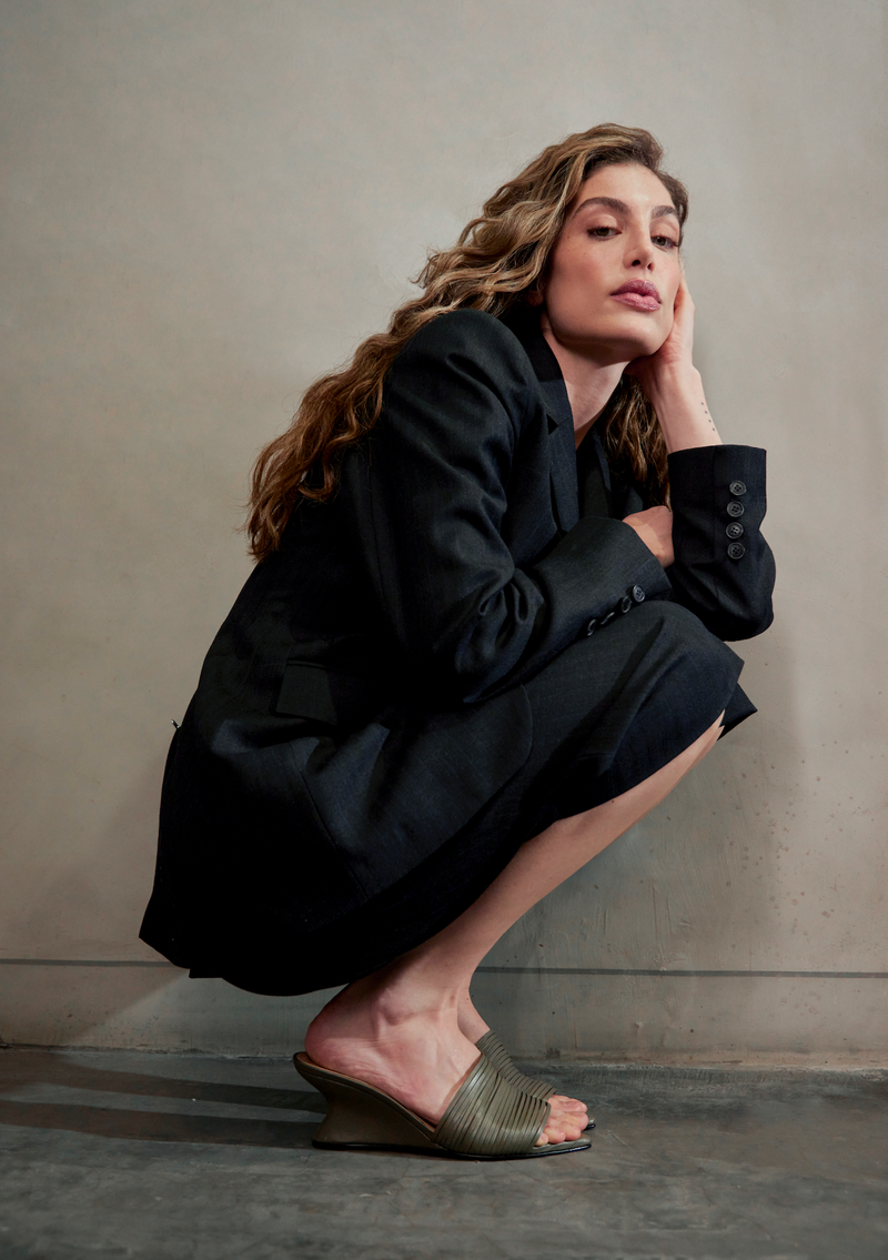 EMILIA OLIVE HEELS