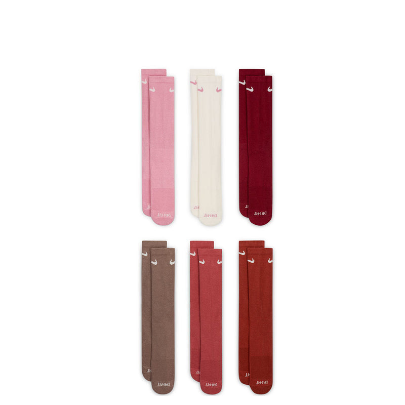 EVERYDAY PLUS CUSHIONED SOCKS (6 PAIRS) PINK