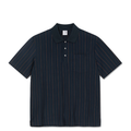 FANCY POLO SHIRT NAVY / BROWN