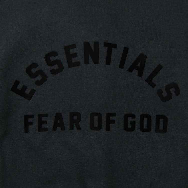 Fear of God Essentials Arch Logo Hoodie Jet Black