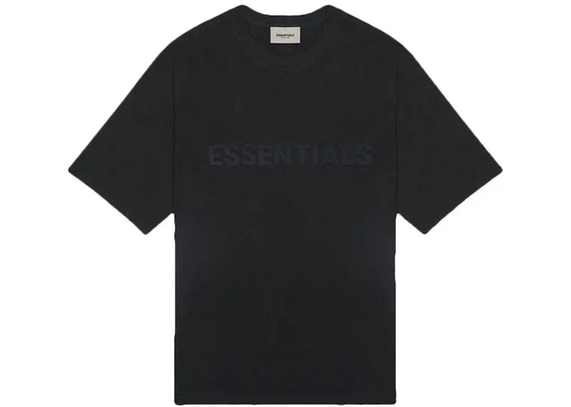 Fear of God Essentials Boxy T-Shirt Applique Logo Dark Slate/Stretch Limo/Black - Side Kicks