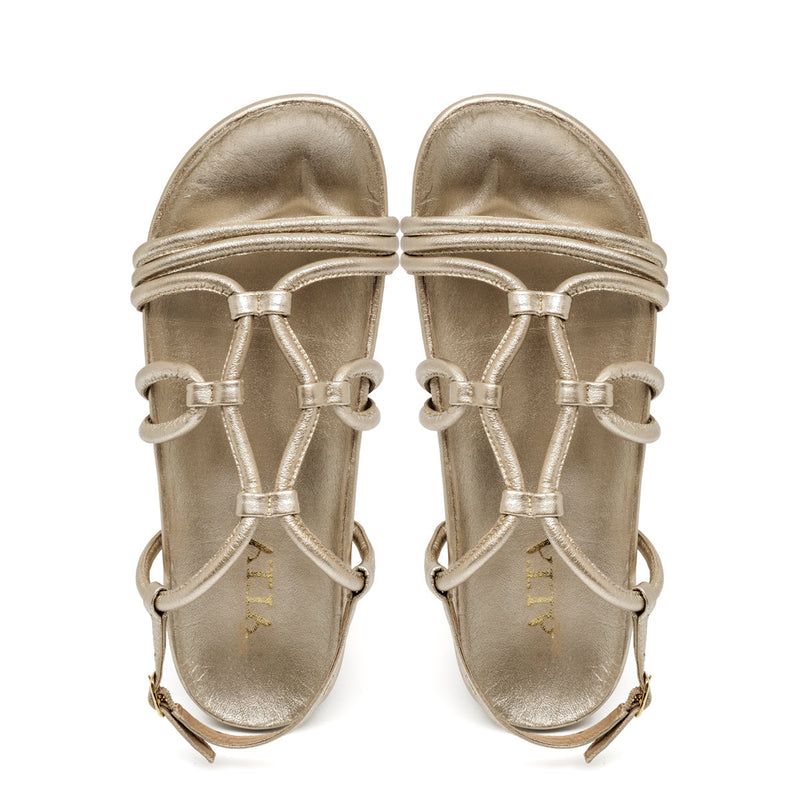 FLORA GOLD SANDALS