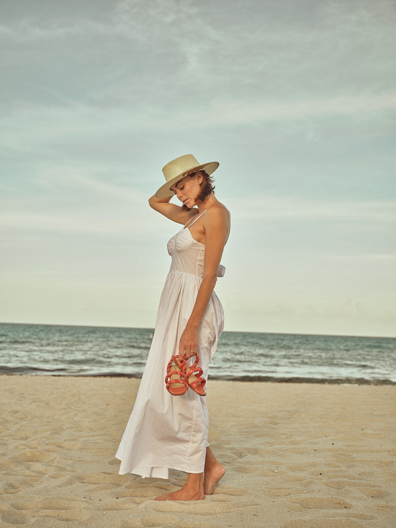 FLORENCE ORANGE SANDALS