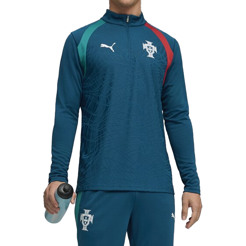 FPF TRAINING 1/4 ZIP TOP PORTUGAL OCEAN TROPIC