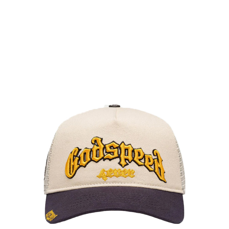 GS FOREVER TRUCKER HAT BONE/YELLOW/NAVY
