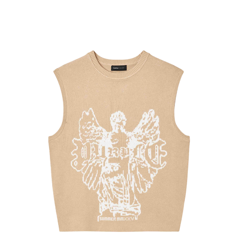 GUARDIAN SWEATER VEST SAND BEIGE