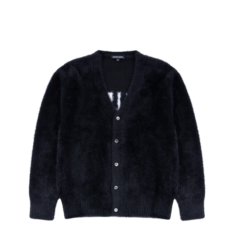 HAIRY CARDIGAN BLACK