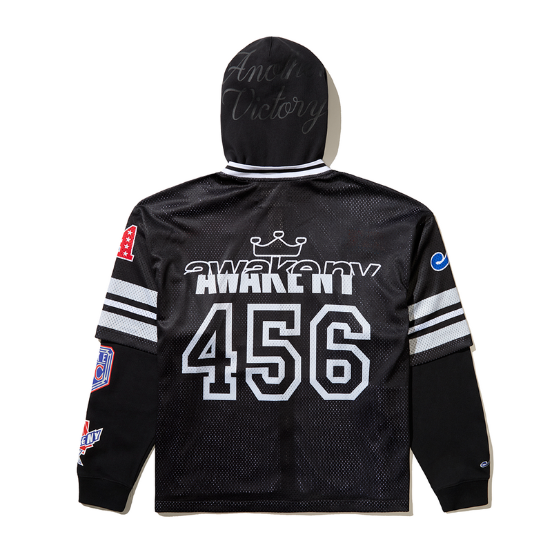 HEADCRAMP CHAMPS JERSEY ZIP UP BLACK