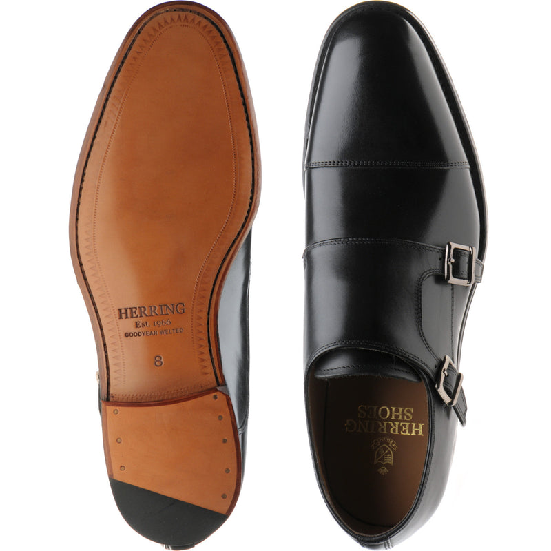 Product image for Herring Carlisle in black calf