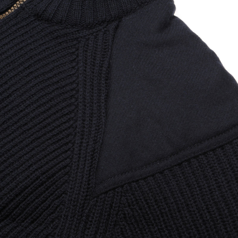 Product image for Herring Foxton Zip Jumper by Peregrine in navy