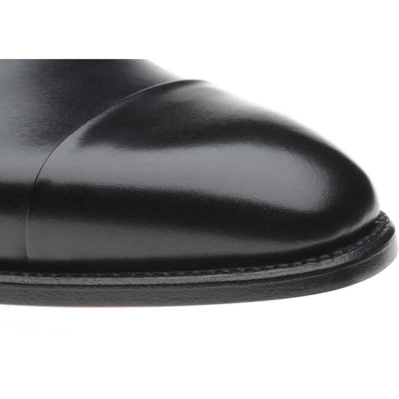 Herring Gusbourne mens two-tone Oxfords in black and white calf