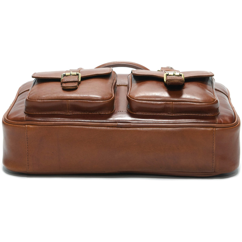 Product image for Herring Harlesden Briefcase in dark chestnut