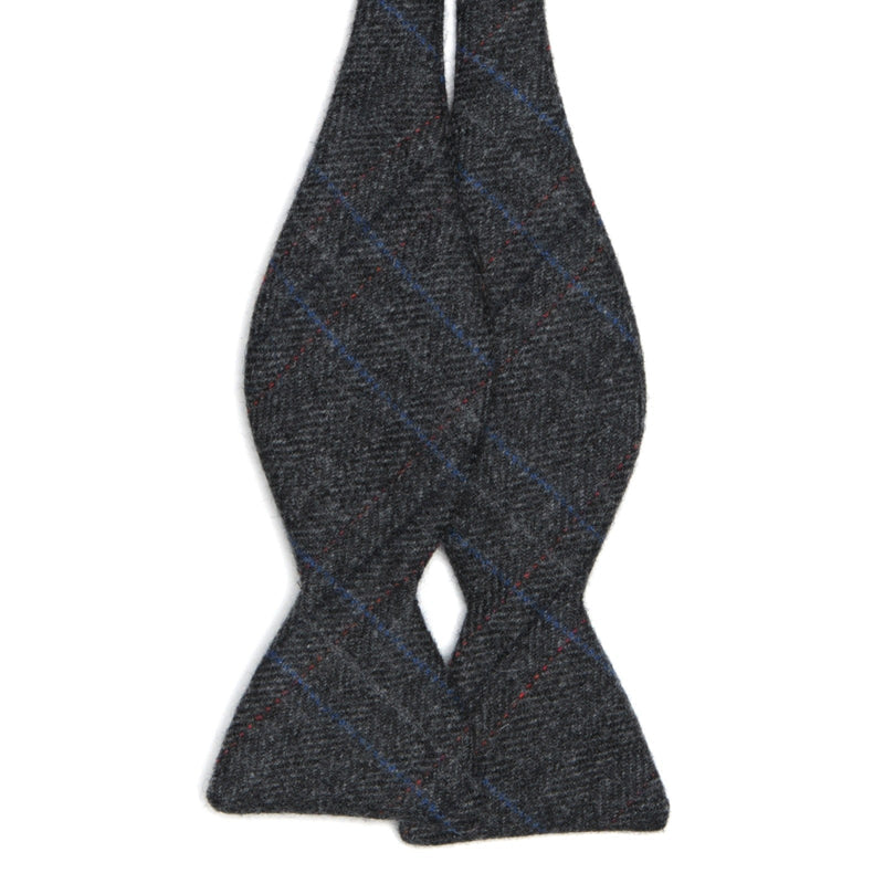 Product image for Herring Herring Tweed Bow Tie in charcoal grey
