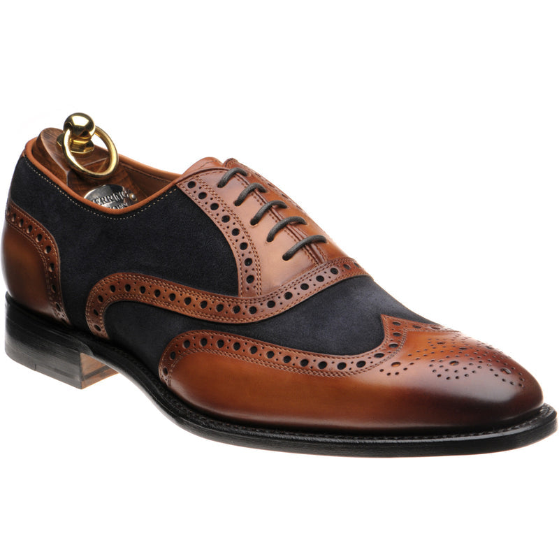 Product image for Herring Kingston in brown calf and navy suede