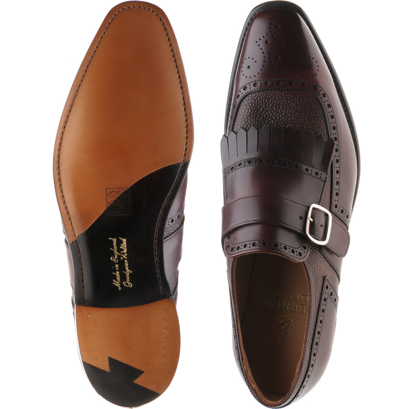 Product image for Herring Montpellier in burgundy calf and grain