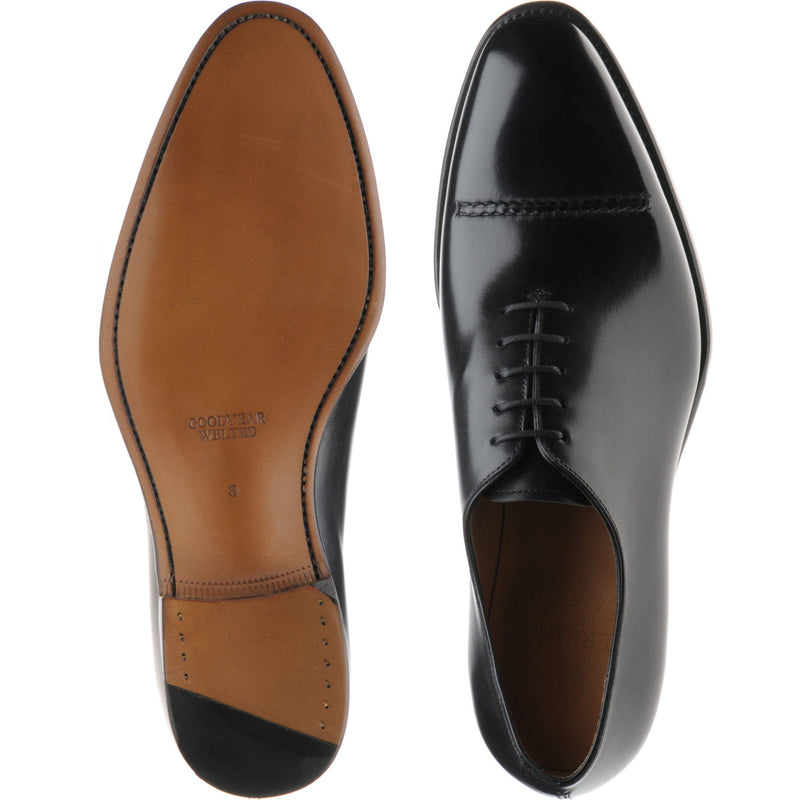 Product image for Herring Mowbray in black calf