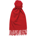 Product image for Herring Plain Cashmere Scarf in red cashmere