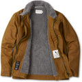 Product image for Herring Warm Lined Teddy Jacket by Peregrine in mustard