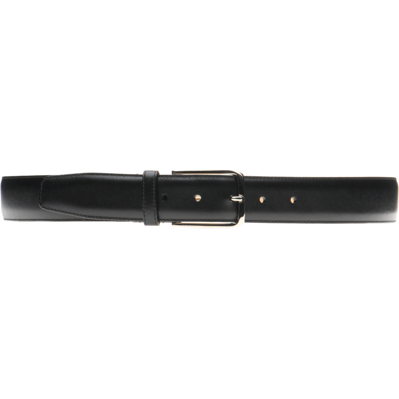 Product image for Herring Westminster II Belt in black calf silver buckle