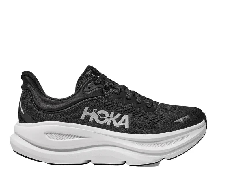 HOKA ONE ONE BONDI 9 - WIDE - BLACK & WHITE