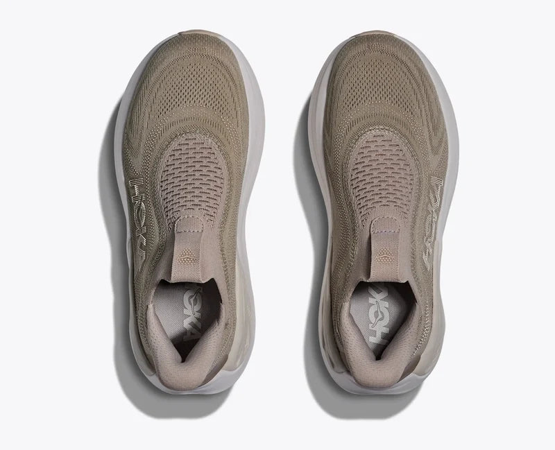 HOKA ONE ONE SKYWARD LACELESS - TAUPE & WHITE