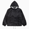HOODED COACHES JACKET BLACK
