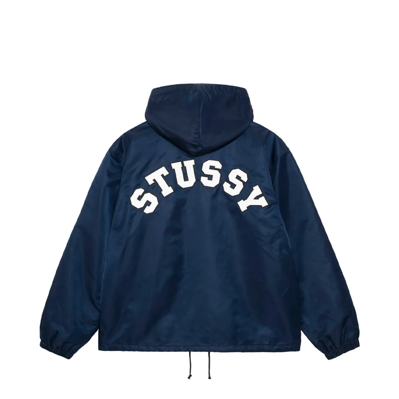 HOODED COACHES JACKET NAVY