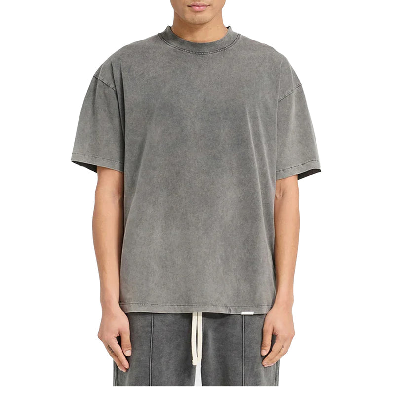 INITIAL OVERSIZED T-SHIRT VINTAGE GREY