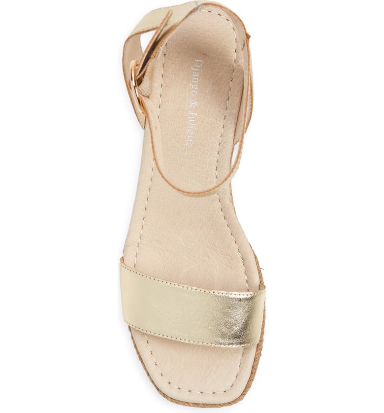 Women's Django & Juliette Irish in Pale Gold Leather. Sku: DJ15825F39LE