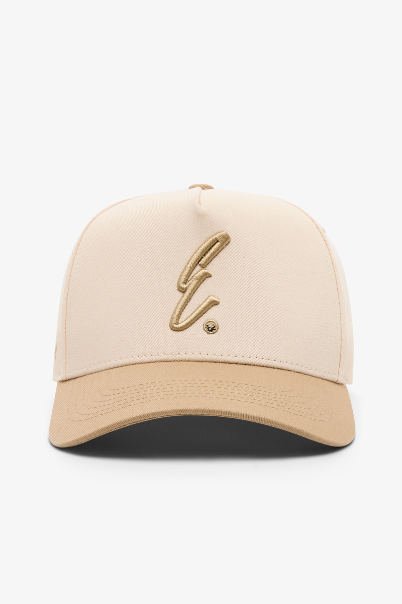 Jetstream/Khaki 5 Panel 2 Tone Hat - E Hat