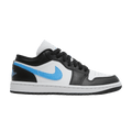 Jordan 1 Low Black University Blue White (Women's) - Side Kicks