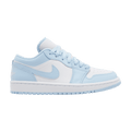 Jordan 1 Low White Ice Blue (Women's) - Side Kicks