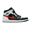 Jordan 1 Mid Black Chile Red White - Side Kicks