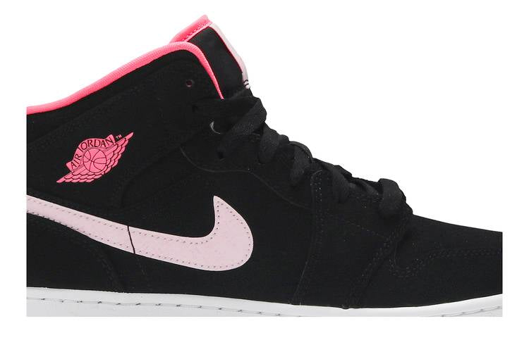 Jordan 1 Mid Black Digital Pink (GS)