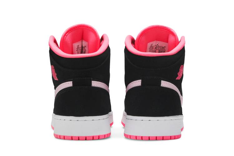 Jordan 1 Mid Black Digital Pink (GS)