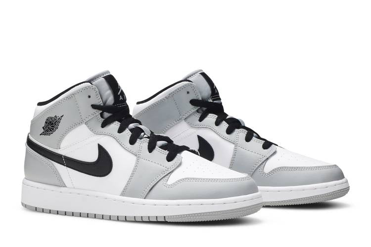 Jordan 1 Mid Light Smoke Grey (GS)