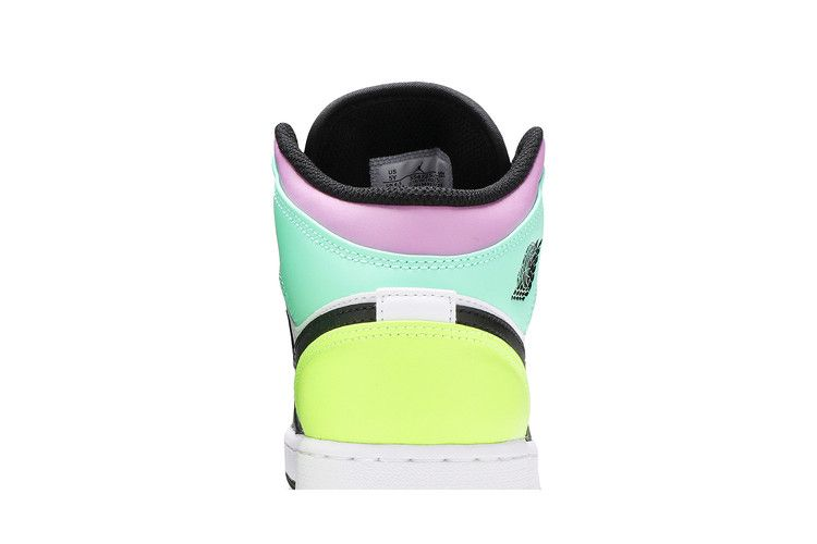 Jordan 1 Mid Pastel Black Toe (GS)