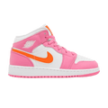 Jordan 1 Mid Pinksicle Safety Orange (GS) - Side Kicks