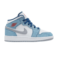 Jordan 1 Mid SE French Blue Light Steel (GS) - Side Kicks