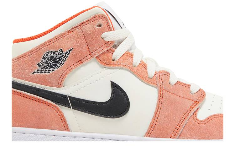 Jordan 1 Mid SE Orange Suede (GS)