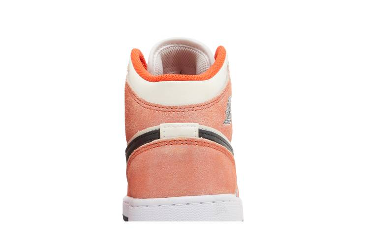 Jordan 1 Mid SE Orange Suede (GS)