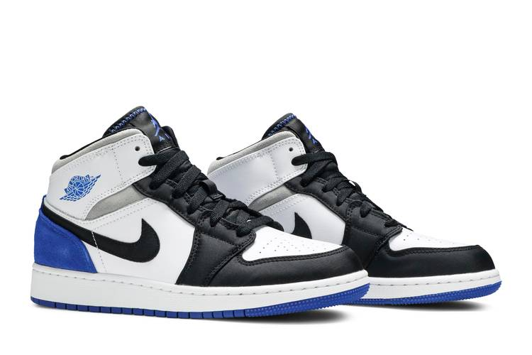 Jordan 1 Mid SE White Black Royal (GS)