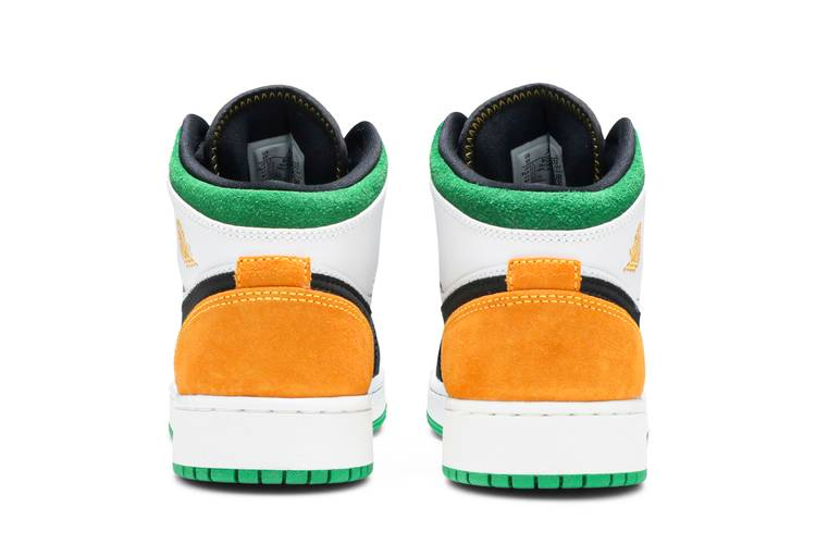 Jordan 1 Mid SE White Laser Orange Lucky Green (GS)