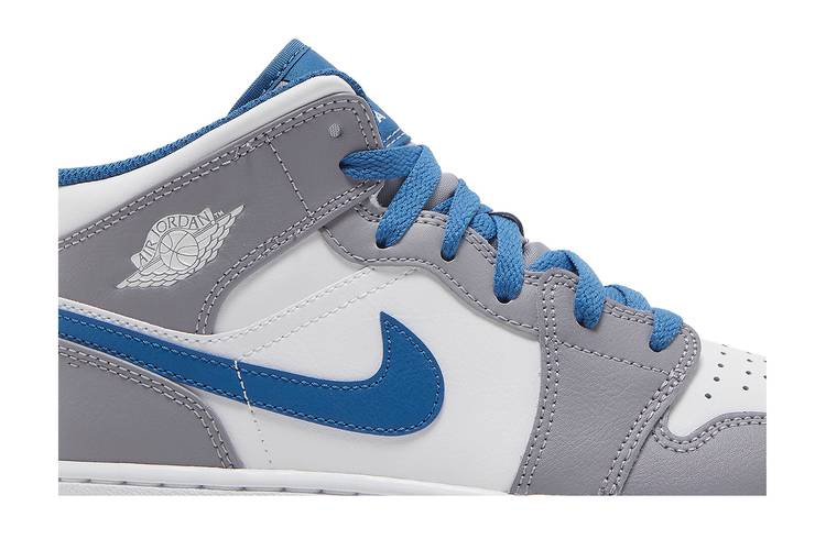 Jordan 1 Mid True Blue Cement (GS)