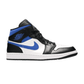 Jordan 1 Mid White Black Racer Blue - Side Kicks