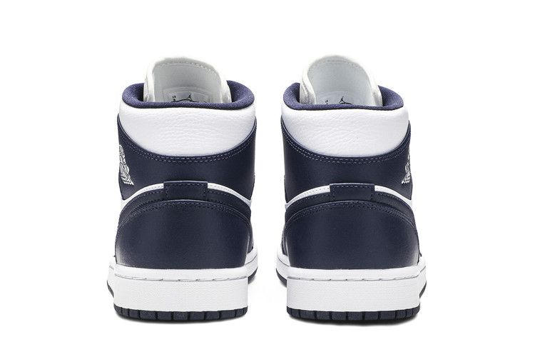 Jordan 1 Mid White Metallic Gold Obsidian